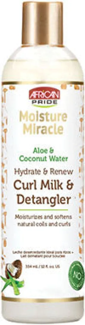African Pride Moisture Miracle Aloe & Coconut Water Curl Milk & Detangler