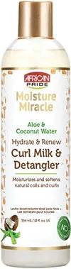 African Pride Moisture Miracle Aloe & Coconut Water Curl Milk & Detangler