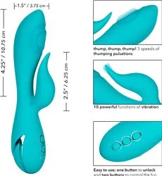 California Dreaming Santa Monica Starlet Pulsating Rabbit Vibrator