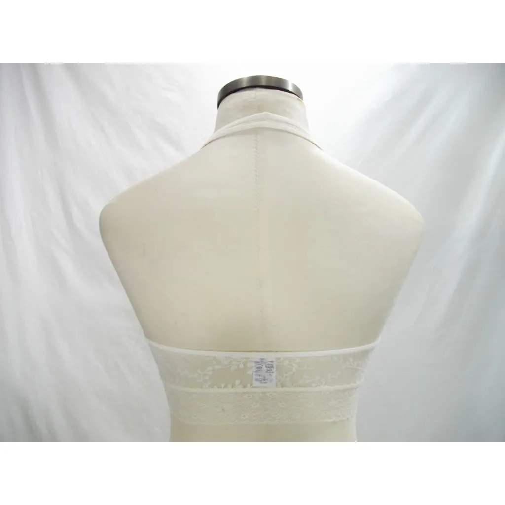 Calvin Klein QF4044 Bare Lace Halter Bralette SMALL Ivory NWT