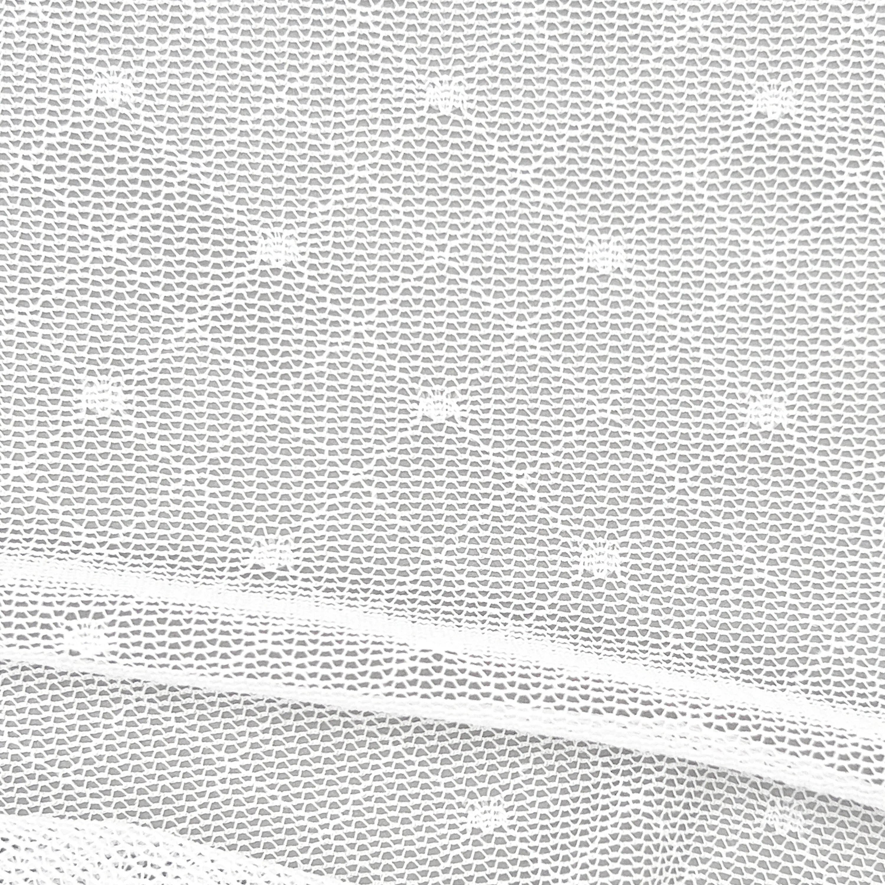 Dot Stretch Mesh Fabric, by the 1/2 Yard, Lightweight Power Mesh, High Quality