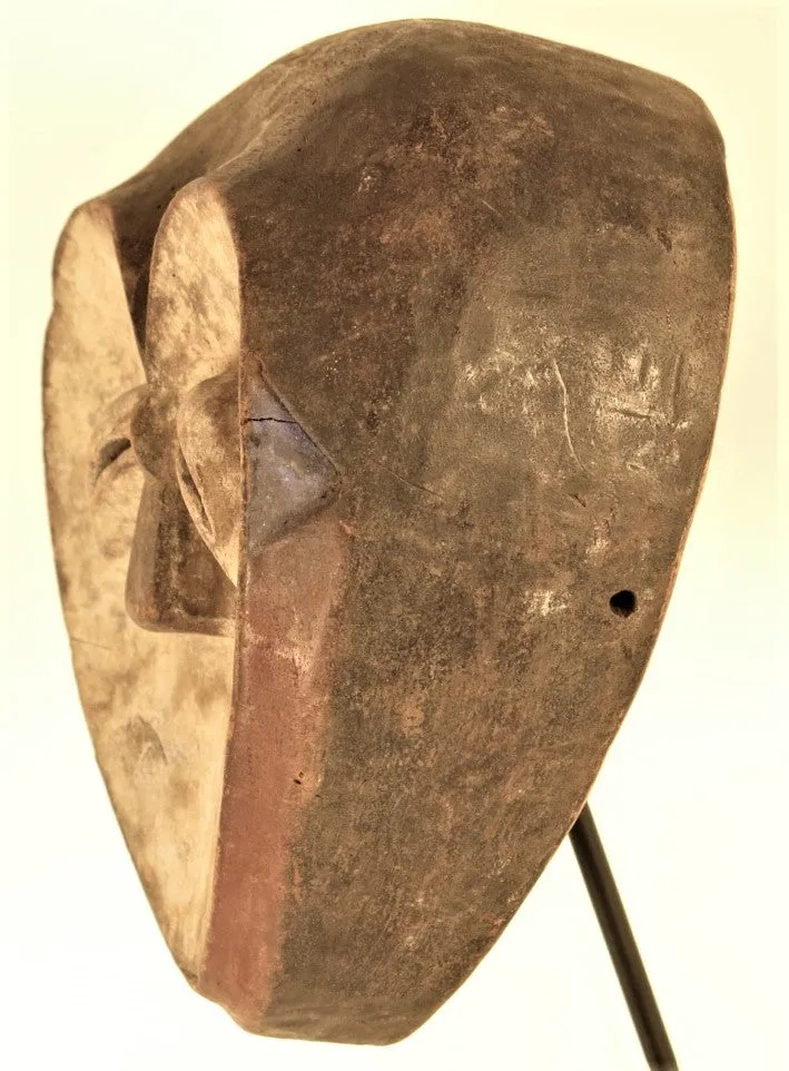 Mysterious Heart Shaped  Kwele Mask