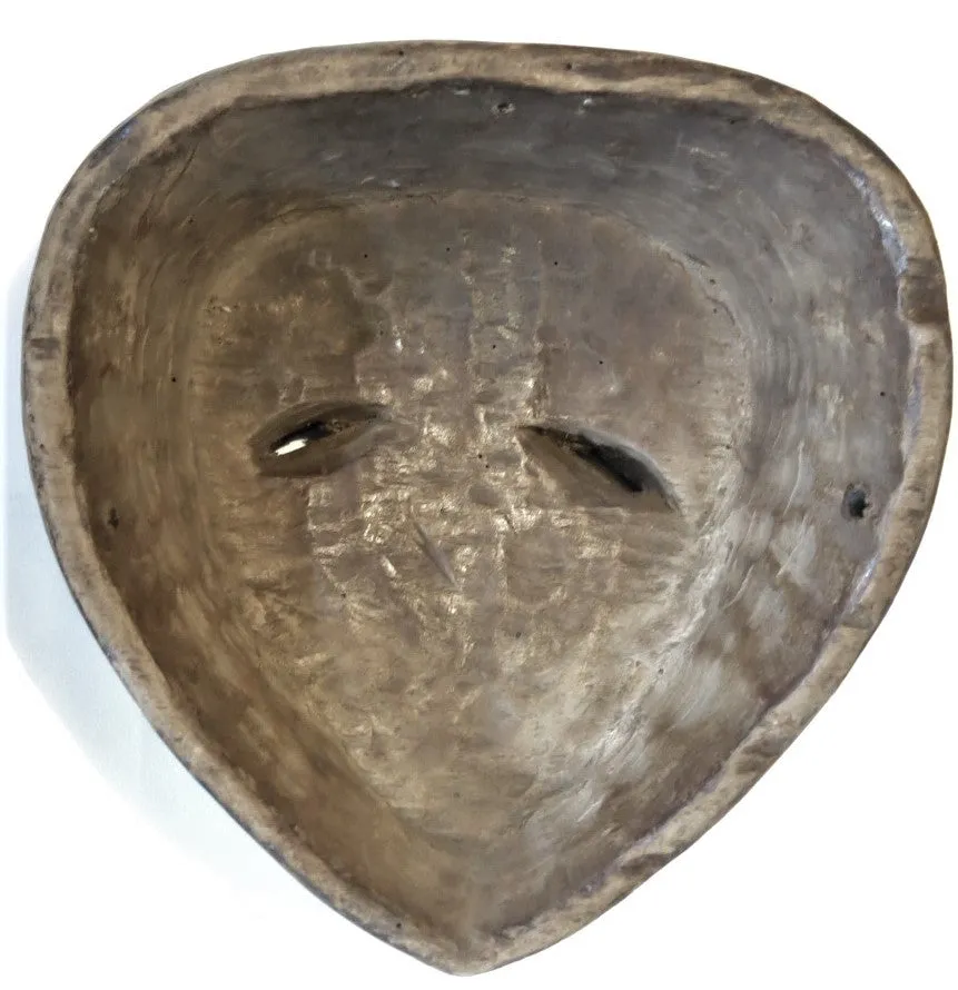 Mysterious Heart Shaped  Kwele Mask