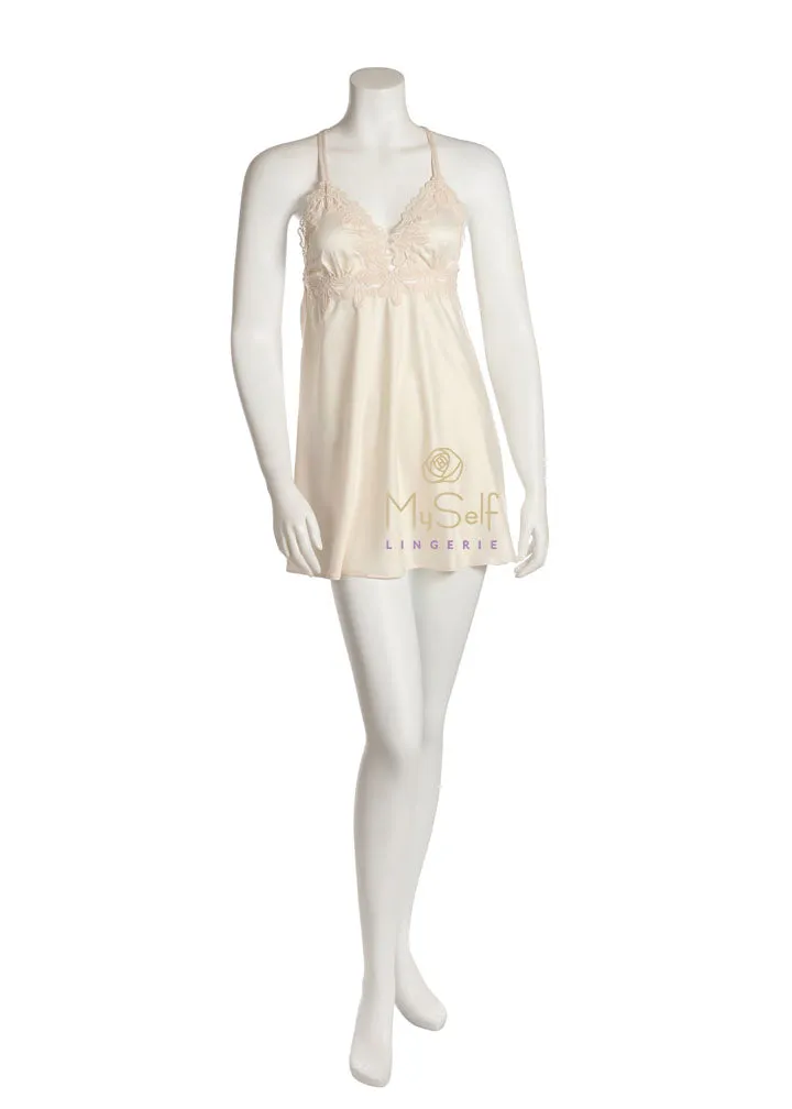 Q80820 Othela Lace Satin Chemise