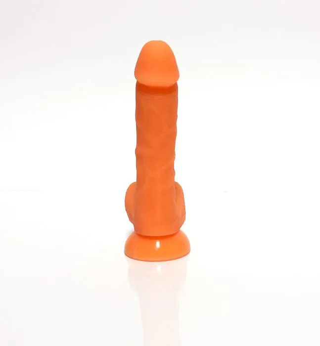 Rascal The Player Glow Dual Layer Orange Dildo